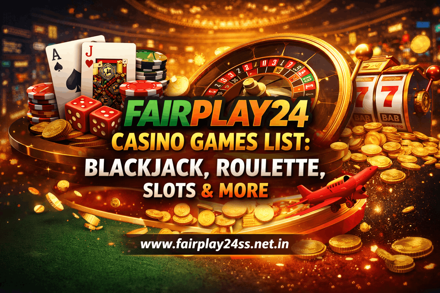 Fairplay24 Casino Games List: Blackjack, Roulette, Slots & More